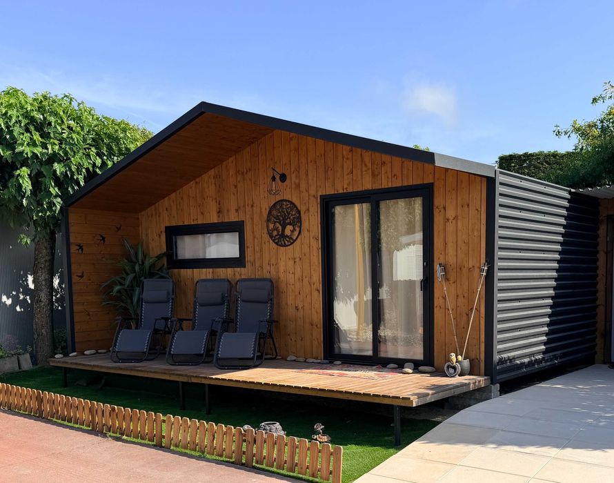 Bungalow 22m2, casa de madeira