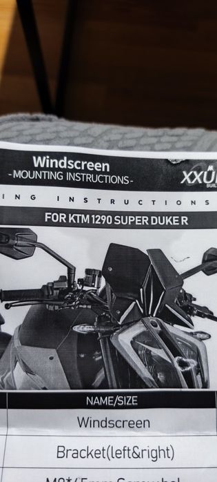Viseira mota ktm