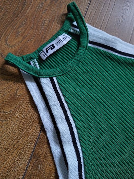 Bluzka top dekolt halter New Yorker XXS 32