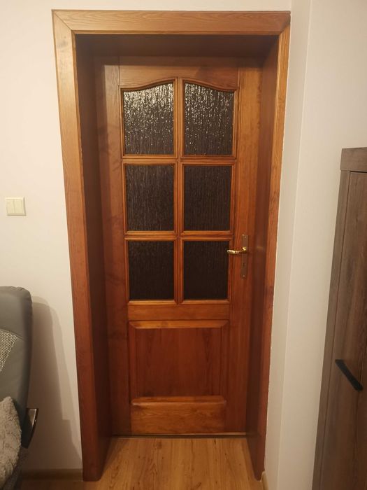 Drzwi wewnętrzne dębowe