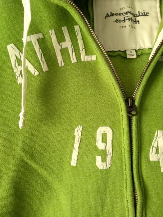 Bluza zielona z kapturem Abercrombie r S