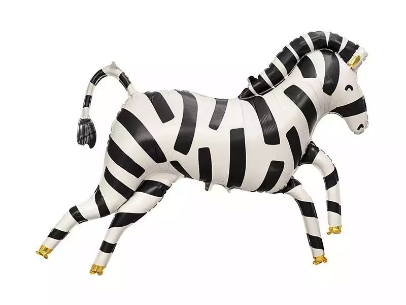 Balon foliowy Zebra 115x85cm. PartyDeco