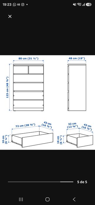 Cómoda Malm Ikea