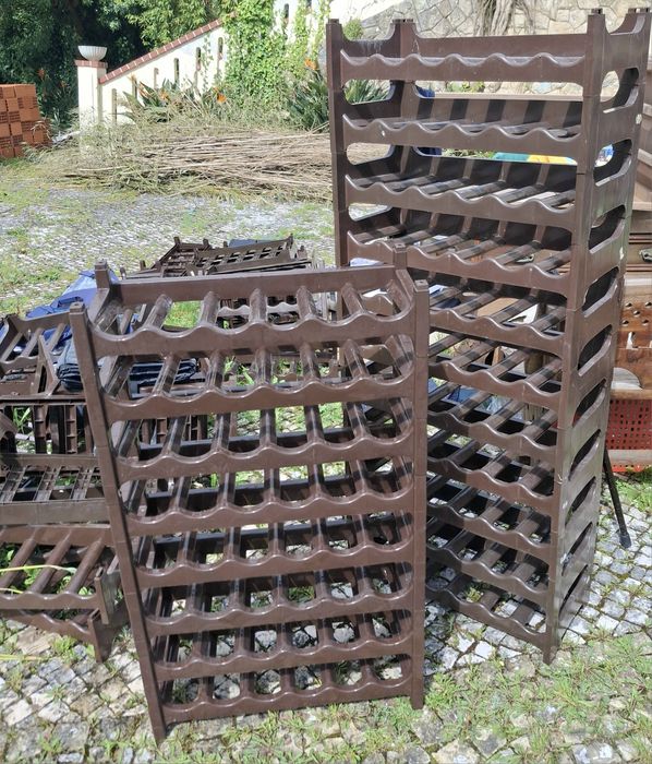 Blocos em pvc de garrafas para seis garrafas