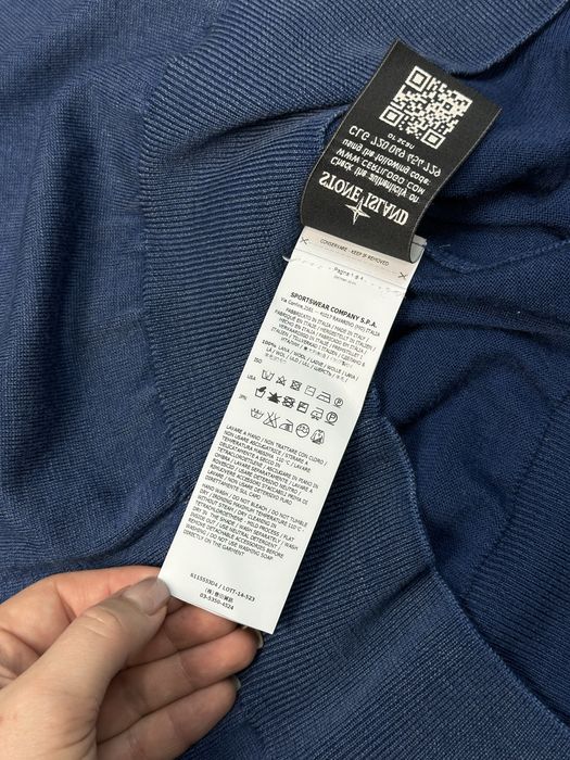 Оригінальний вовняний светр stone island 6115553d4