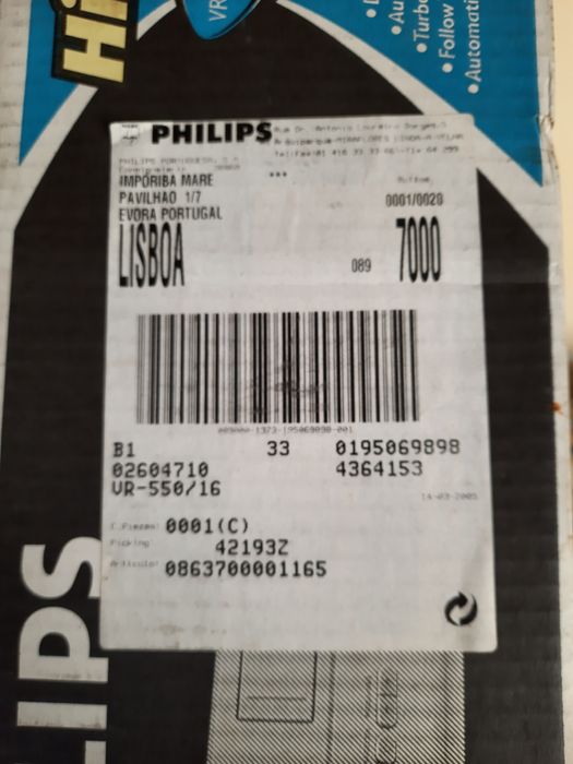 Leitor de vídeo philips VR 550/16 6 head nicam novo