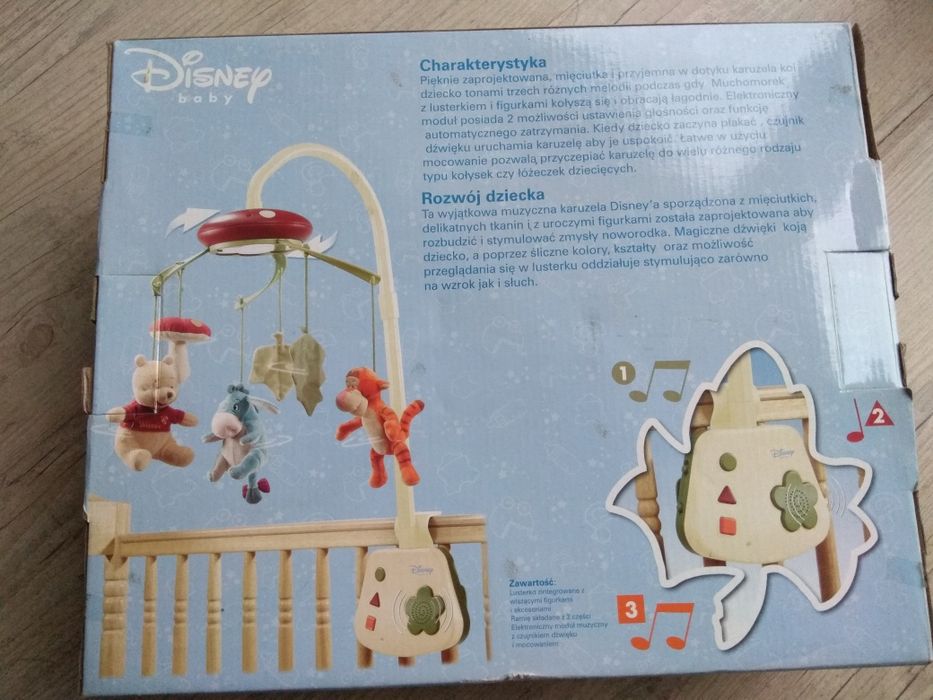 Karuzela do łóżeczka Disney puchatek grająca