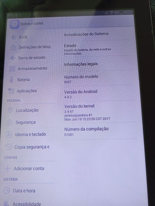 Tablet de 7 polegadas Alcatel