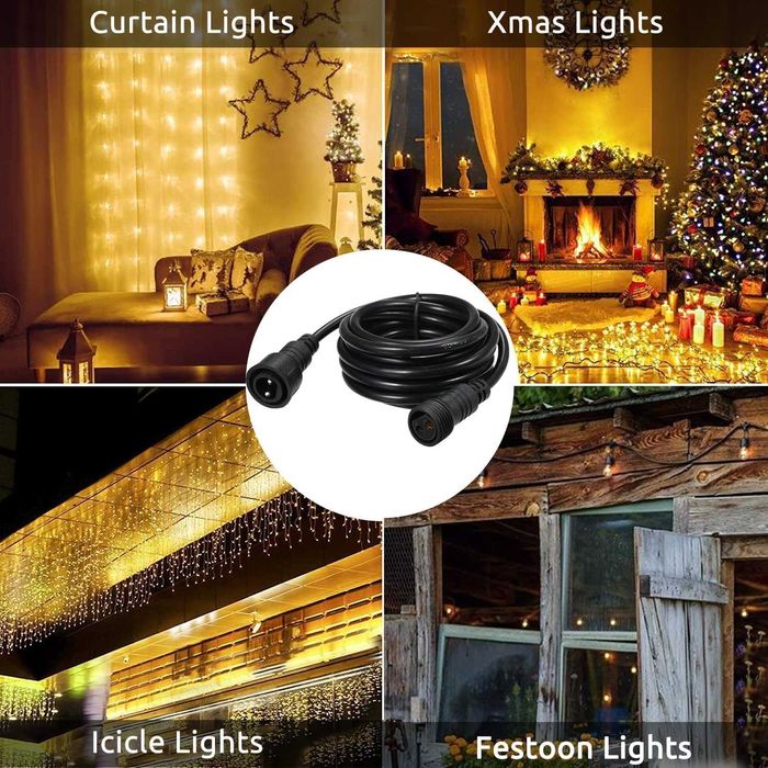 Przedłużacz Łącznik Kabel Do Girland Łańcuchów Świetlnych 6 m Joycome