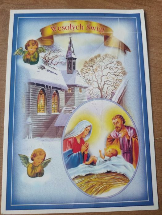 Stara pocztówka Boże Narodzenie 1999 rok