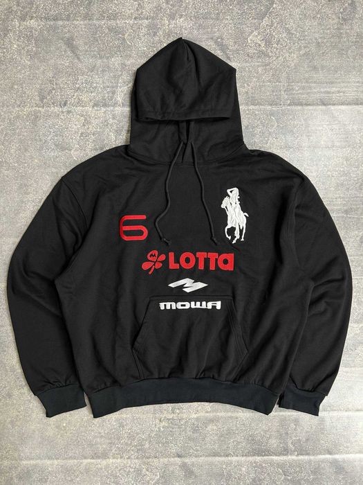 Худі Mowalola Atlanta Hooded Sweatshirt black кофта чорна худи