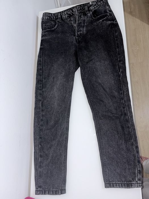 Calcas de ganga pretas da stradivarius 34