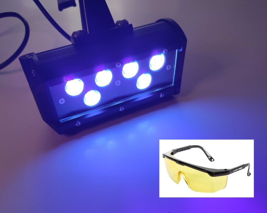 Latarka UV 48W szperacz do bursztynu zasil 12-25V