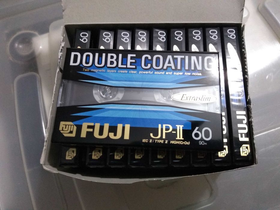 Cassetes de áudio FUJI JP-II 60 VINTAGE, NOVAS!