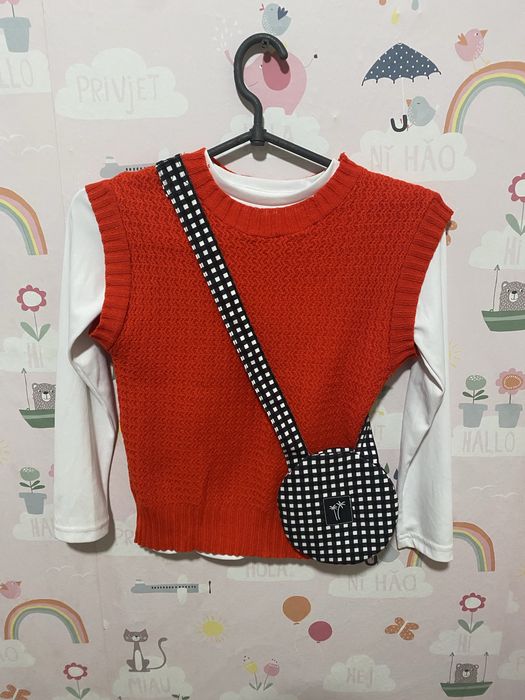 Дитяча желетка з сумочкою