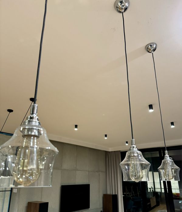 Lampa wisząca Kaspa LONGIS II CHROM komplet 3 szt.