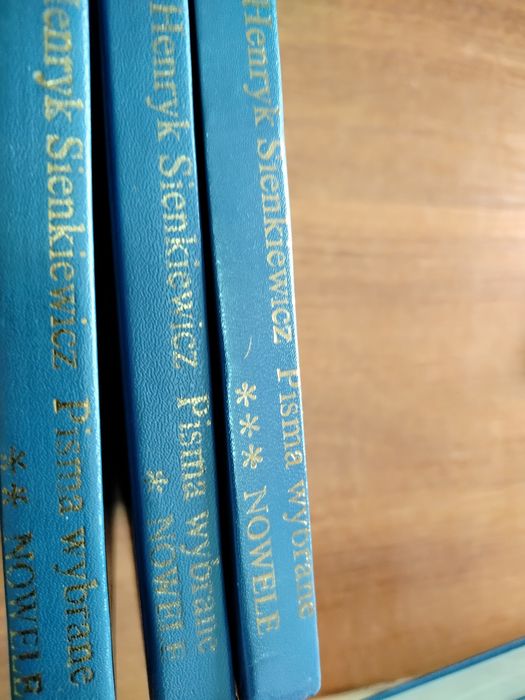 Pisma wybrane "Nowela"  Tom 1, 2, 3   Henryk Sienkiewicz