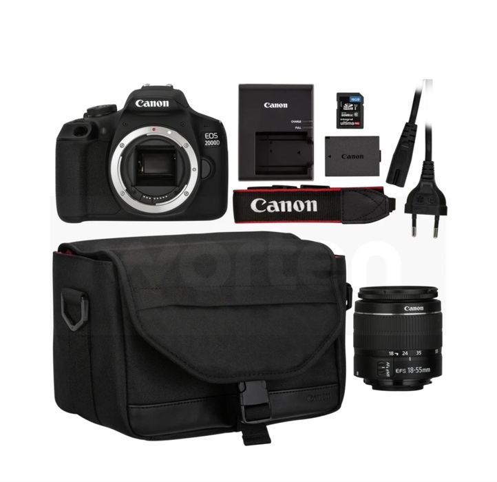 Canon EOS 2000D com Travel Kit
