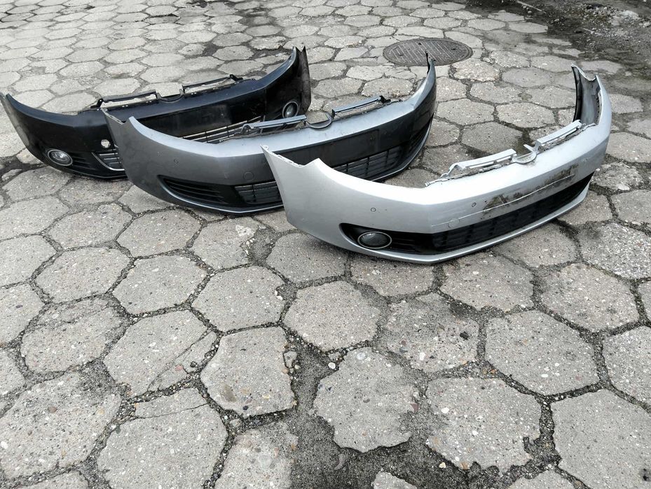 Volkswagen Golf VI 6 zderzak przód kompletny srebrny szary PDC LA7W