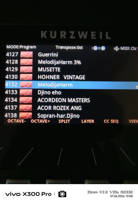 Kurzweil sample PC4 i nowe wersje K2XXX