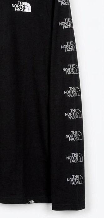 Лонгслів The North Face оригінал L-XL чорний лампаси