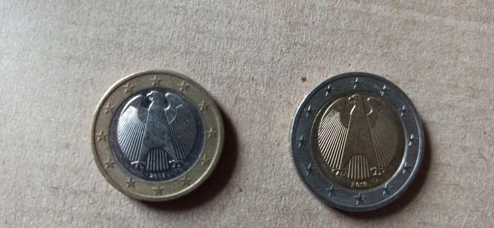 Копійкою 2 євро 1 євро