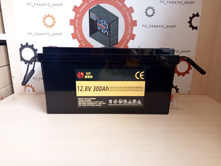 Аккумулятор SJY LiFePo4 12.8в 300а 3840Wh Гарантія 3 місяці