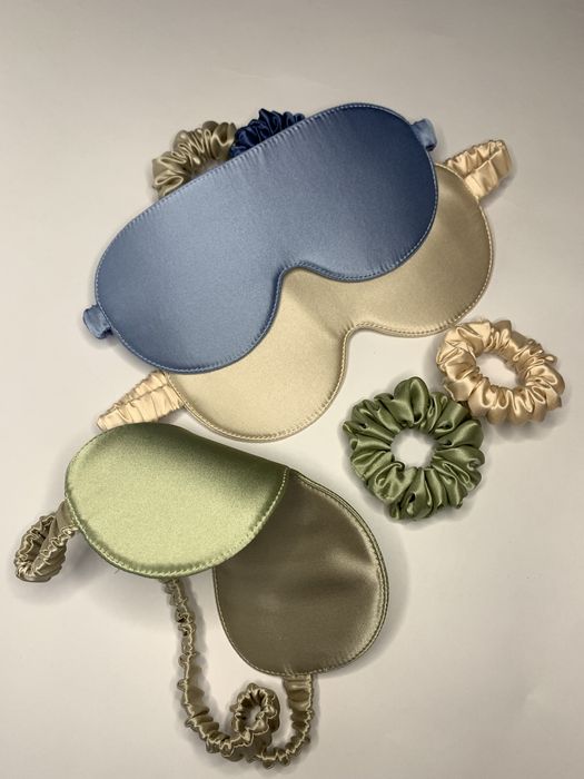 Маска для сна 100%  шелк маска + подарок