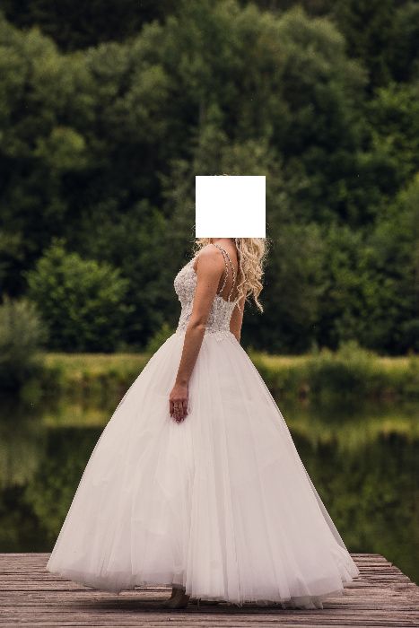 Suknia Ślubna Maxima REWELACYJNA 34-36 Xs-S nowa