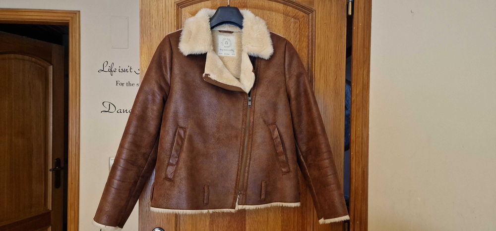 Blusao pele senhora Zara com pelo