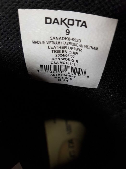 Buty robocze DAKOTA rozm 42 wkł 28,5 cm