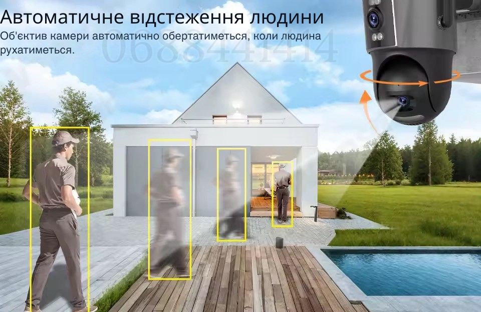 Автономная 4G камера 8 МП с SIM, аккумулятором и солнечной панелью