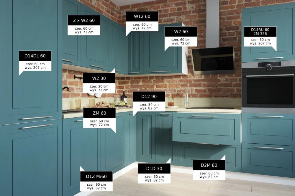 MK LAKIER Kuchnia OSLO meble szafki kuchenne mat TRANSPORT wycena