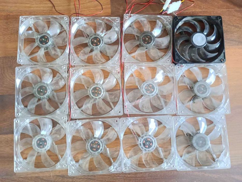 Кулер 70 80 92 120мм с подсветкой вентилятор 2 3пин Молекс 4pin molex