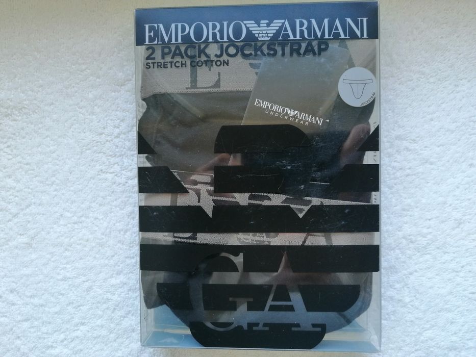Jockstrap Emporio Armani pas 42 cm 2 sztuki NOWE w kartoniku