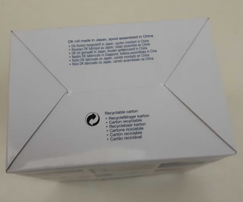 Caixa Fita Contínua Papel Térmico Branco BROTHER DK-N55224