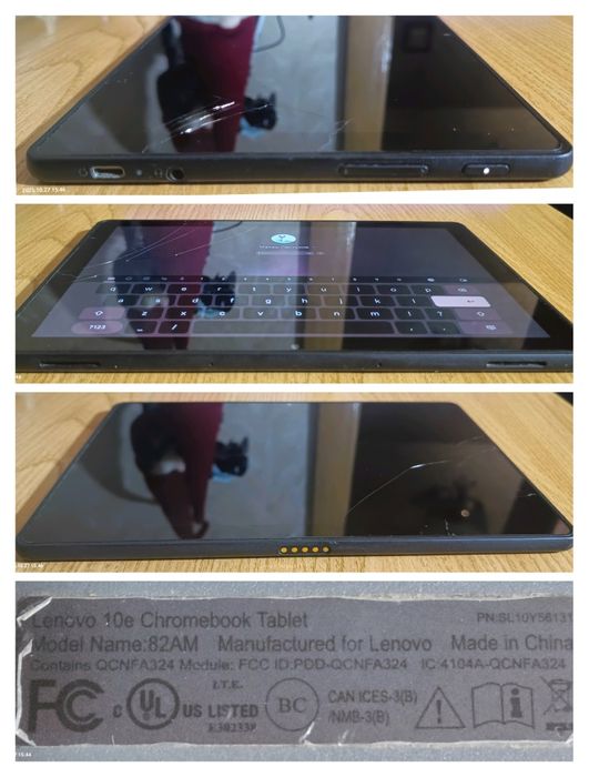 Lenovo Chromebook 10e \ Full HD\IPS\MediaTek\ 4/32GB  Тріщини на склі.
