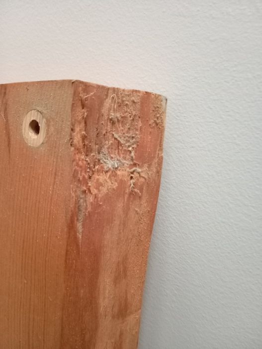 Peça em madeira rústica