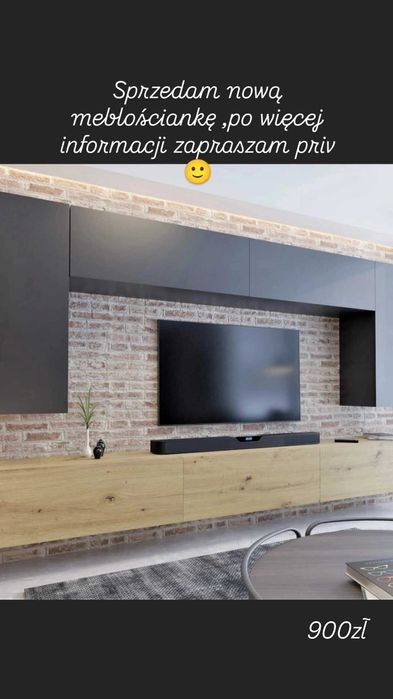 Nowoczesna meblościanka do salonu