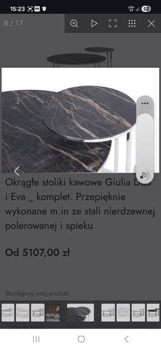 2 stoliki kawowe z  salonu Kler