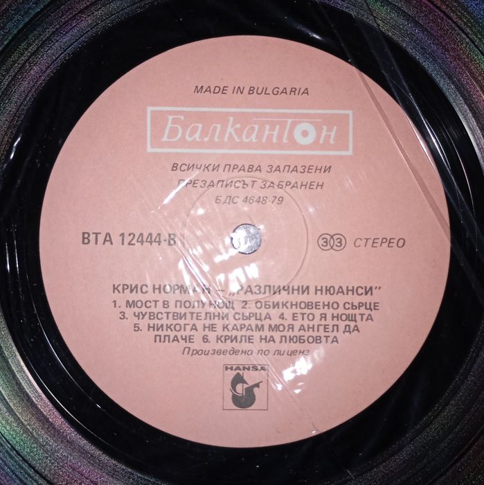 Chris Norman - Different Shades - 1997.
Балкантон, Bulgaria. Pink Labels.
