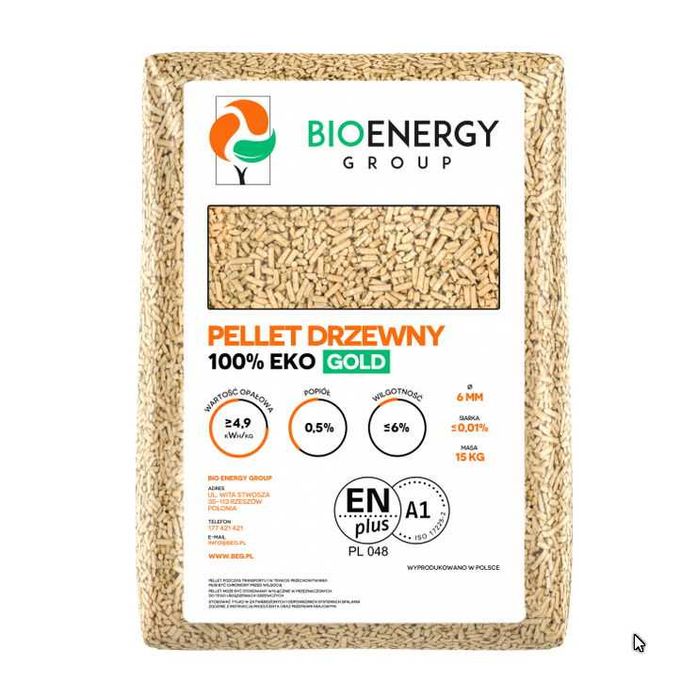 Pellet pelet drzewny iglasty Bioenergy Certyfikat  DOSTAWA W CENIE