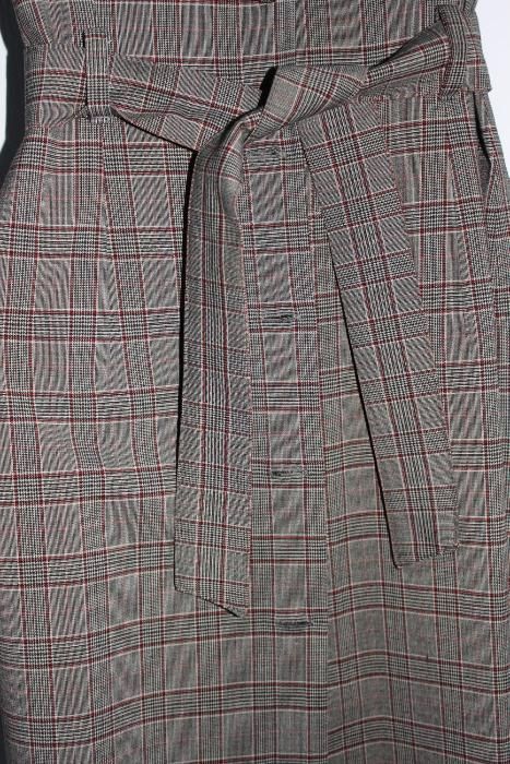 szmizjerka nowa szyta w kratę materiał sztuczny bardzo ładny XS/S