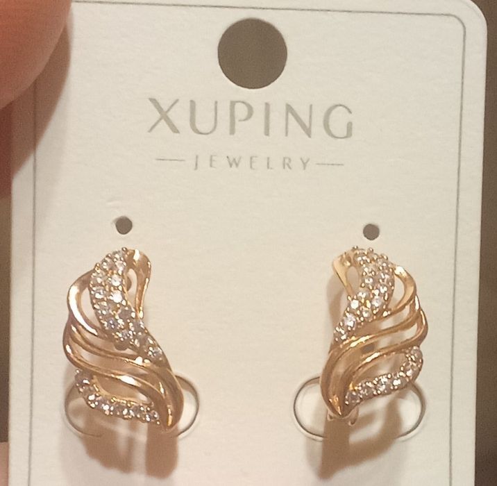 Сережки мед.золото