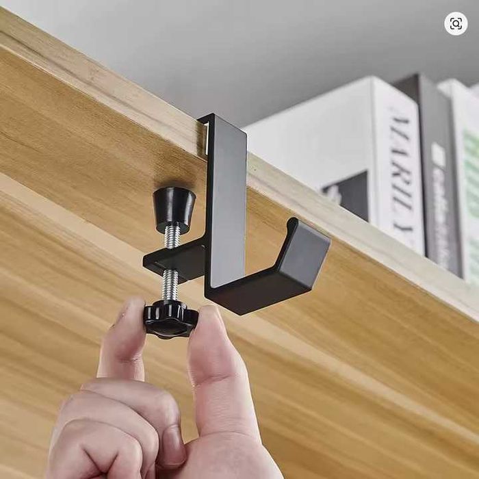 Gancho Ajustável de Mesa – Suporte para Headset, Mochila e Acessórios