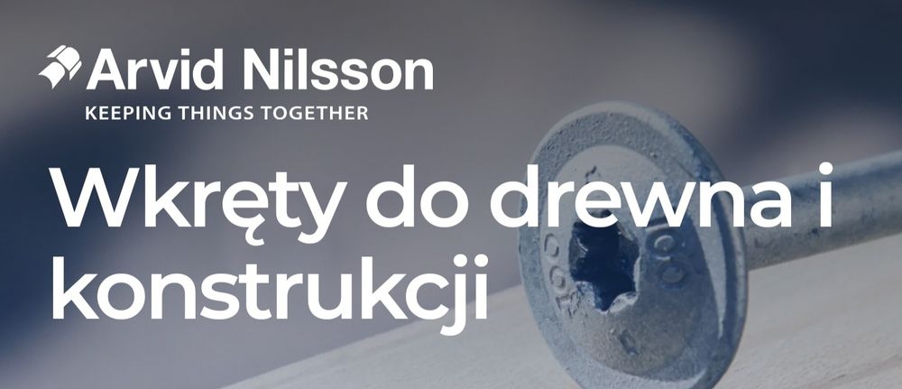 Wkręty do drewna Arvid Nilsson , różne rozmiary