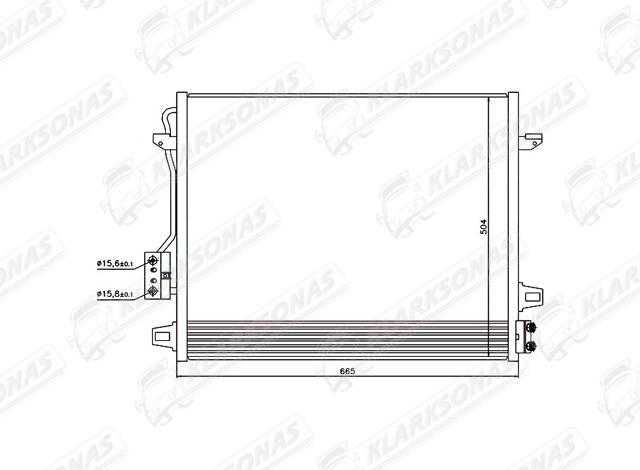 Кондиционер DODGE GRAND CARAVAN, 01.2008 -2021 4677782AA