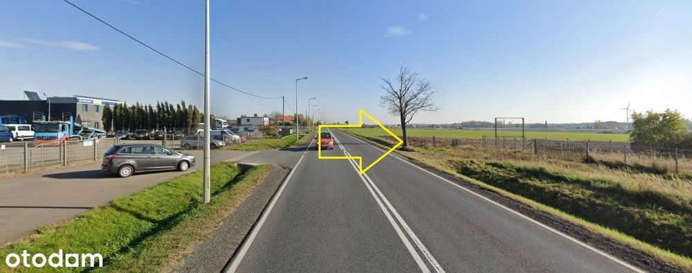Działka inwestycyjna przy drodze krajowej S11