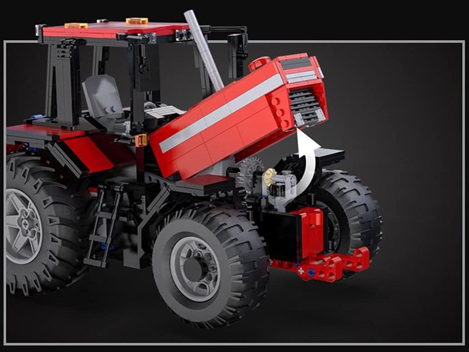1600w1 klocki Zestaw klocków1:17 Traktor pług Zdalnie sterowany PILOT