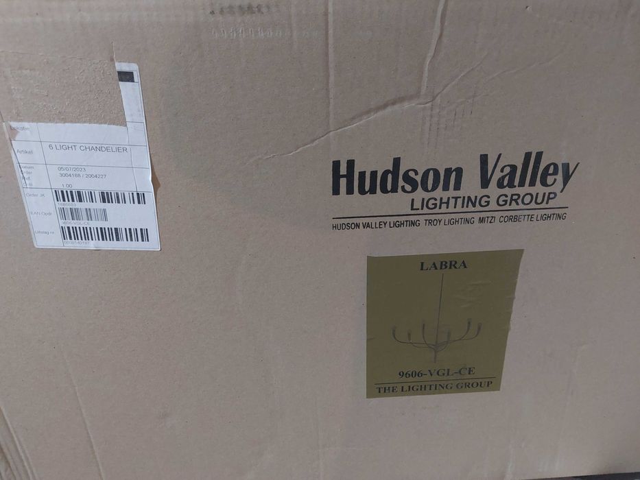 Hudson Valley Lighting Group. NOVO - Lustre LABRA 9606-VGL-CE